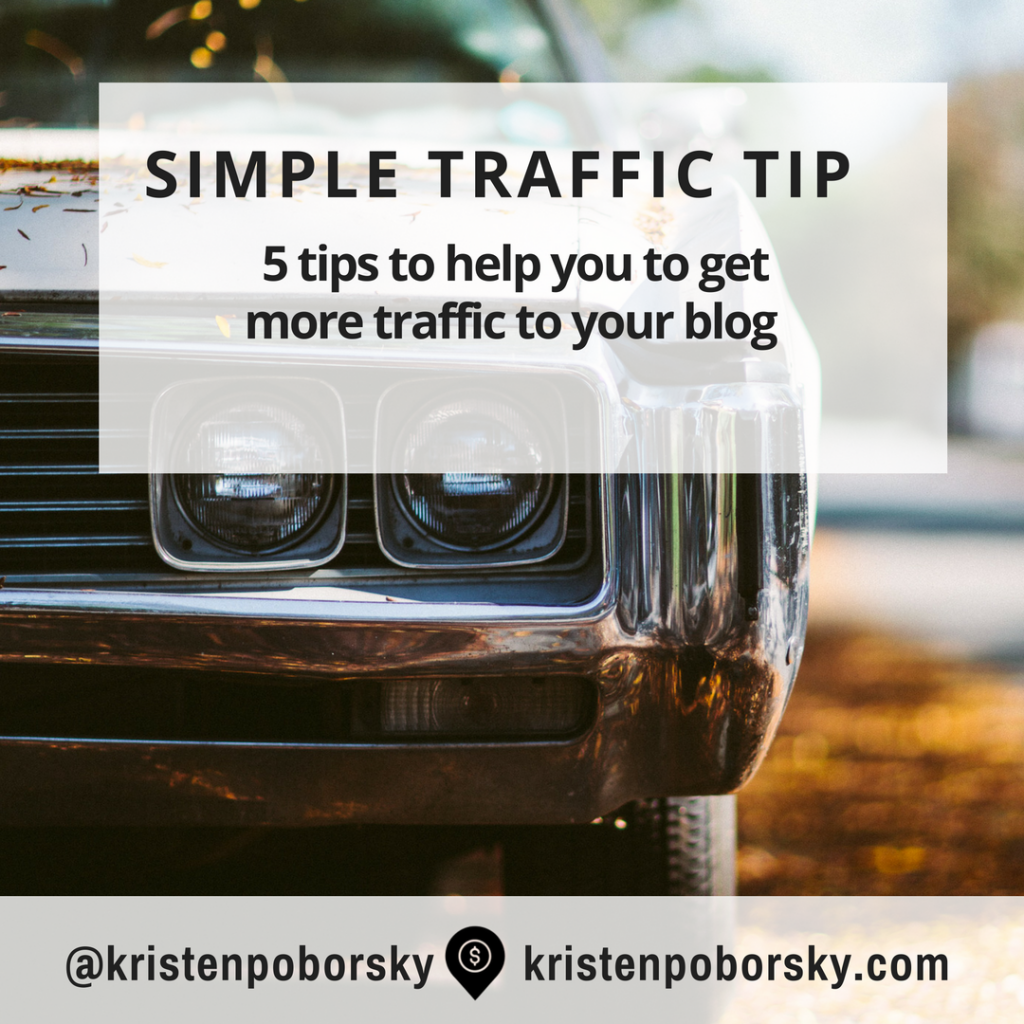 Get more traffic to your blog