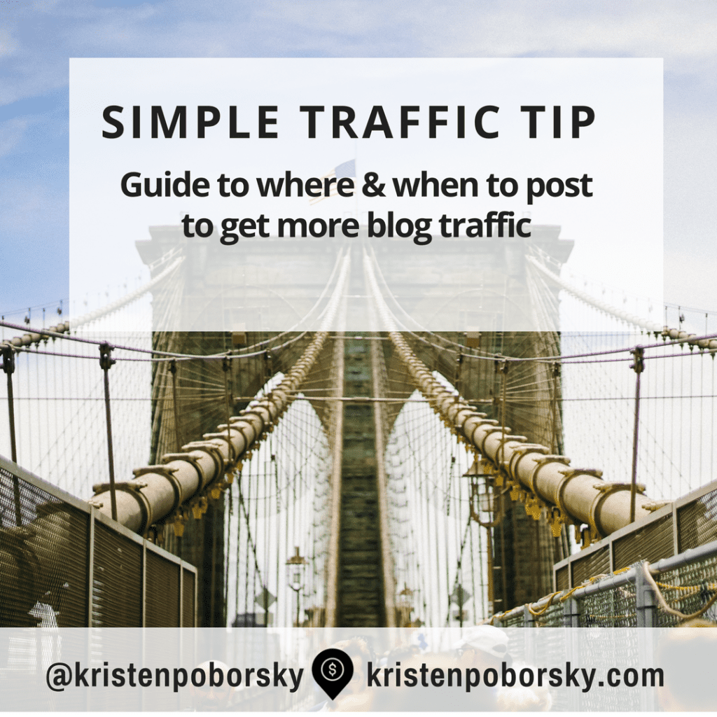 Post to get more website traffic