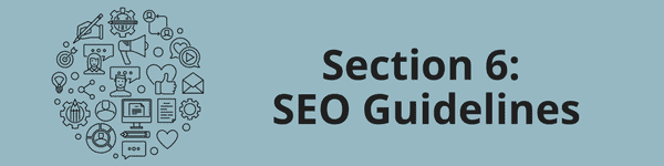 Section 6 SEO Guidelines