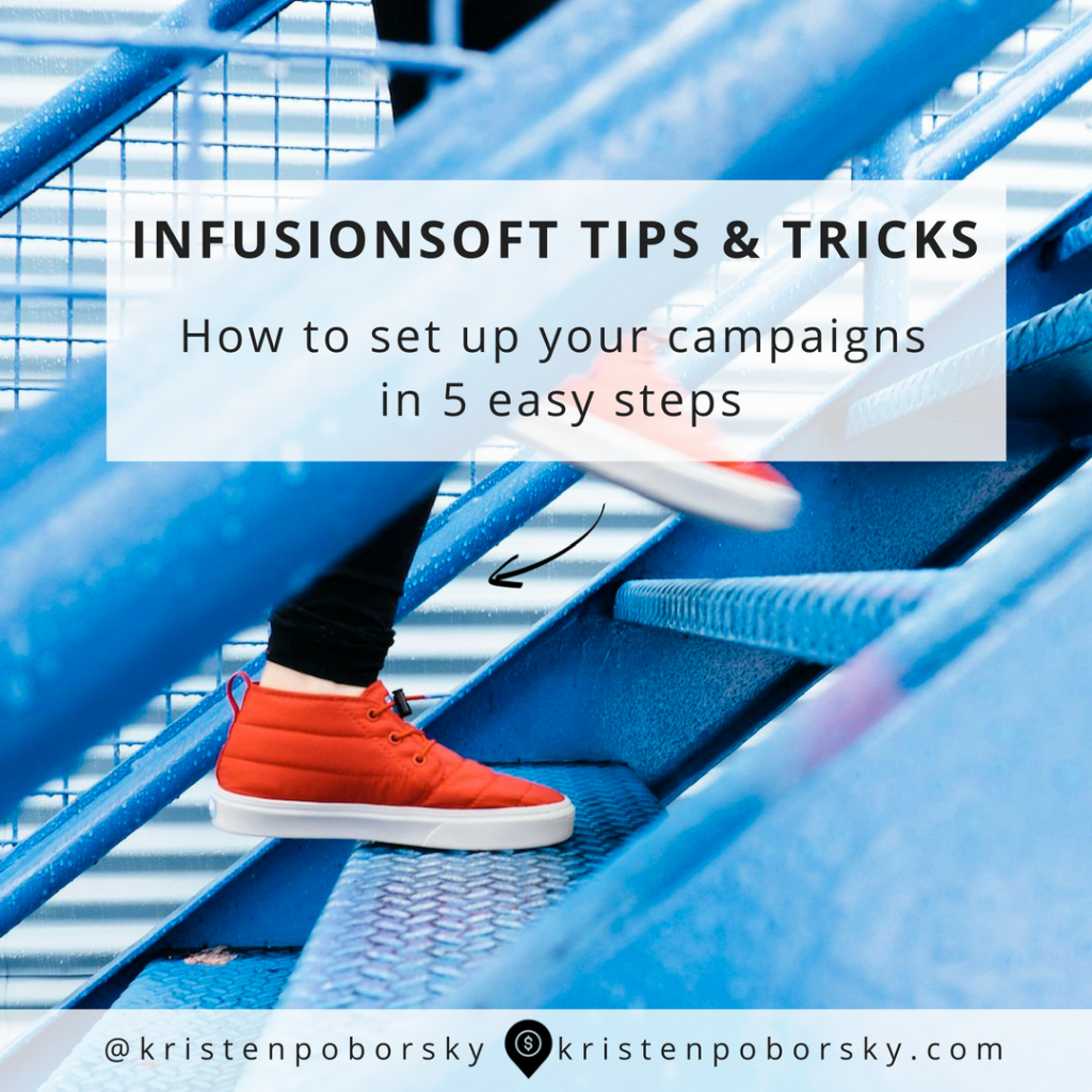 Set up an infusionsoft campaign