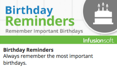 birthday reminders