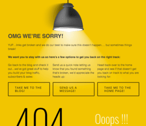 kristen poborsky custom 404 page screen shot