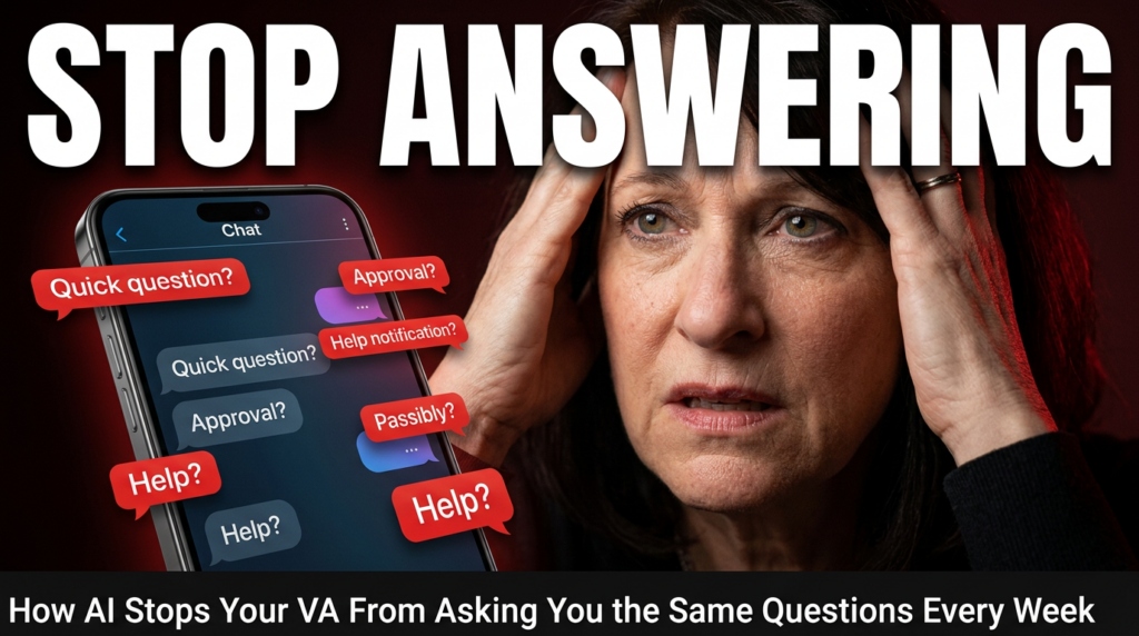 How AI Stops Your VA From Asking You the Same Questions Every Week