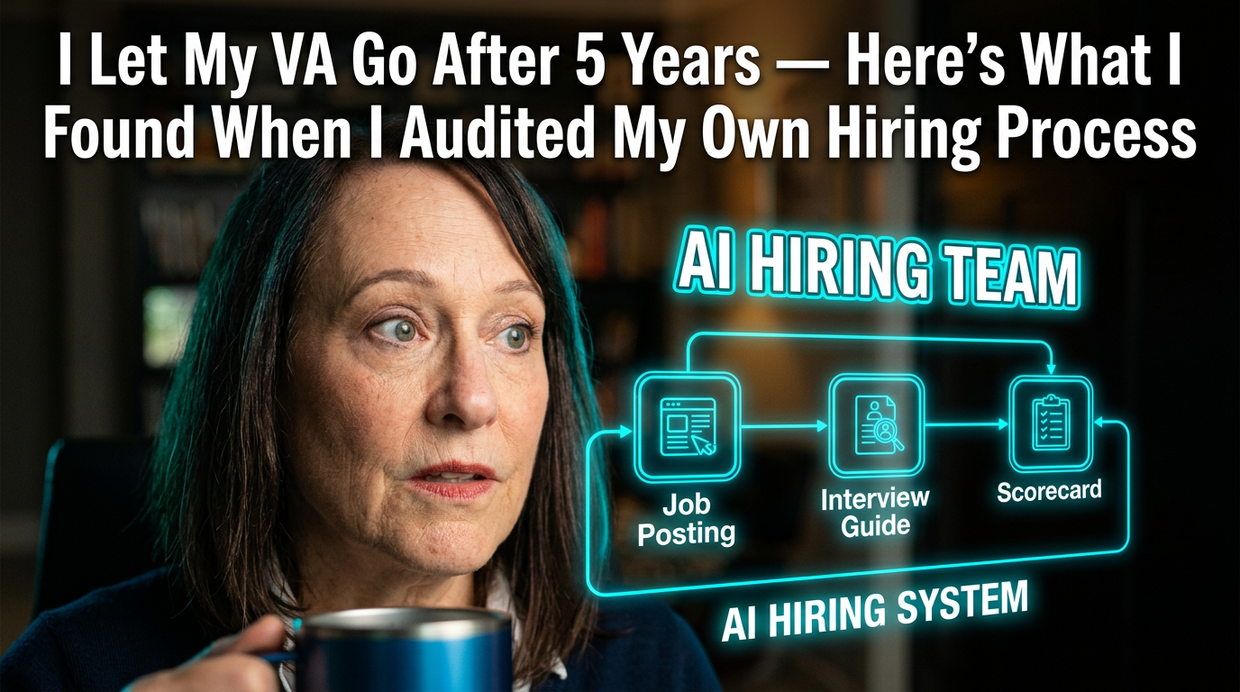 I Let My VA Go After 5 Years — Here's What I Found When I Audited My Own Hiring Process