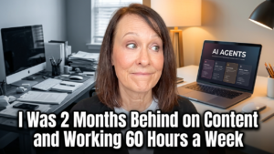 I was two month behind on content