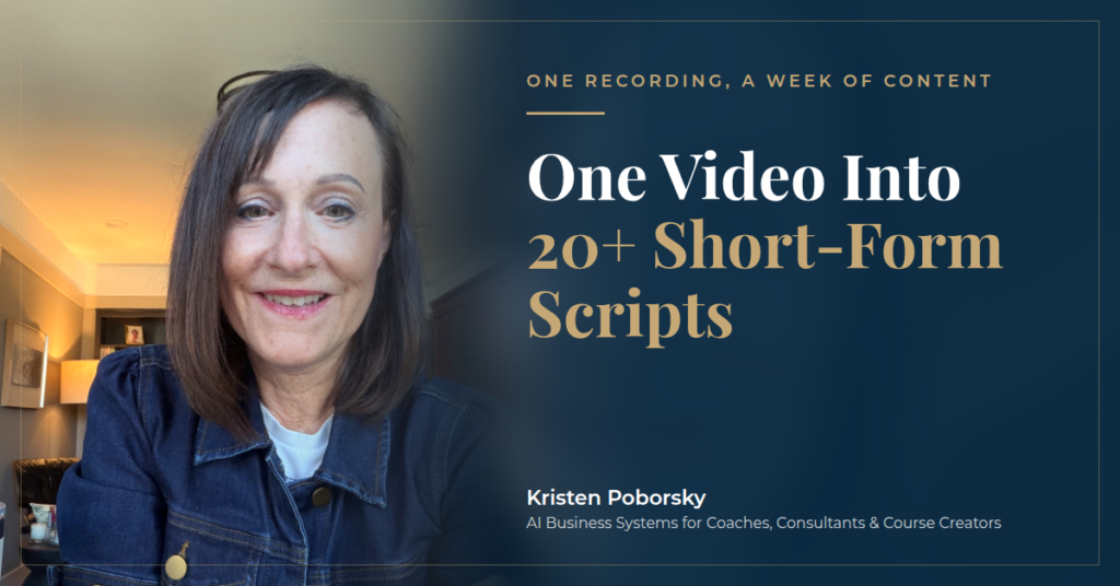 How I Turn One Video Into 20+ Short-Form Scripts in Under 3 Minutes