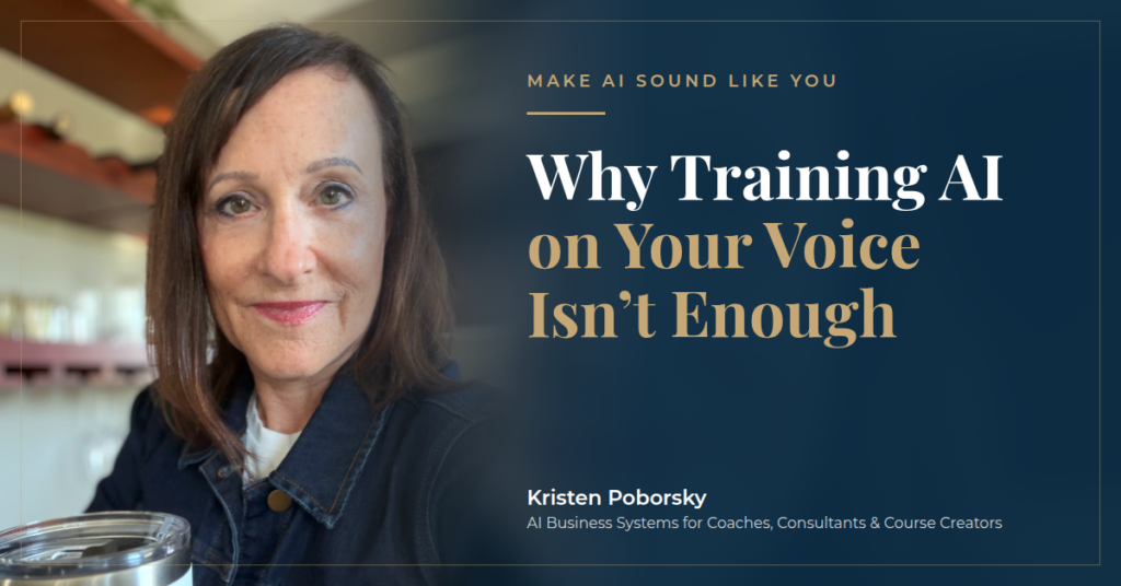 Why Training AI on Your Voice Isn’t Enough